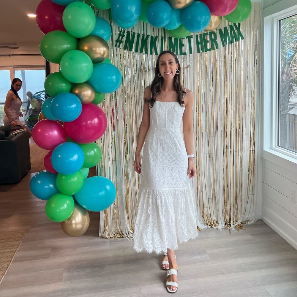 Saylor Navette Lace Dress, Size Small